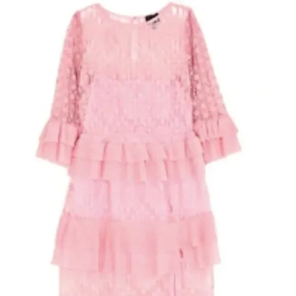 Just Cavalli Lace maxi dress pink size 6